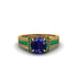 Sapphire Eternal Embrace Milgrain Engagement Ring - Fernanda No. 28 image 2