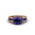 Sapphire Eternal Embrace Milgrain Engagement Ring - Fernanda No. 74 image 2