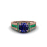Sapphire Eternal Embrace Milgrain Engagement Ring - Fernanda No. 29 image 2