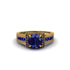 Sapphire Eternal Embrace Milgrain Engagement Ring - Fernanda No. 73 image 2