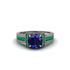 Sapphire Eternal Embrace Milgrain Engagement Ring - Fernanda No. 30 image 2