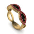 Black Diamond Eternal Embrace Wedding Ring - Jenna No. 52 image 2