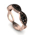 Black Diamond Eternal Embrace Wedding Ring - Jenna No. 38 image 2