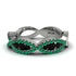 Black Diamond Eternal Embrace Wedding Ring - Jenna No. 24 image 3