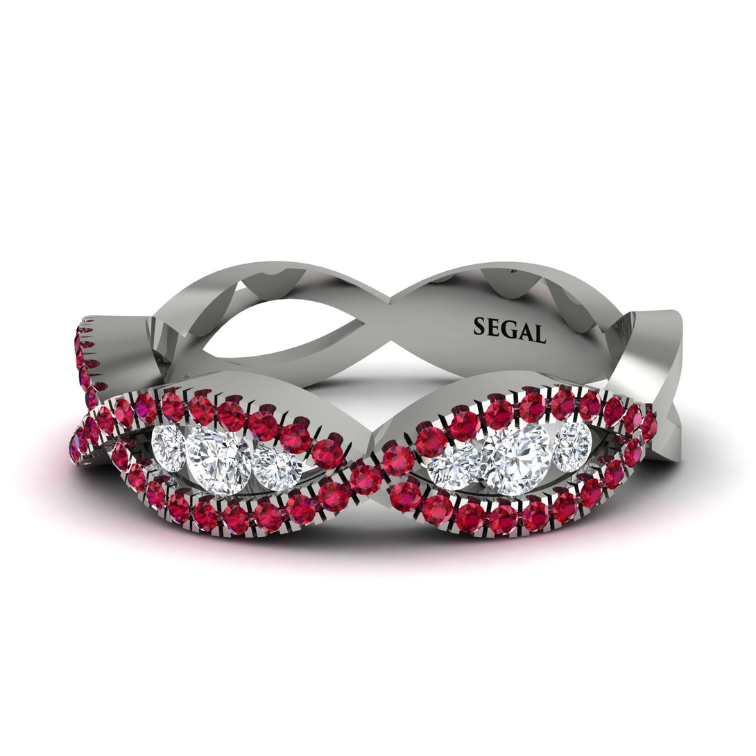 Diamond Eternal Embrace Wedding Ring - Jenna No. 48