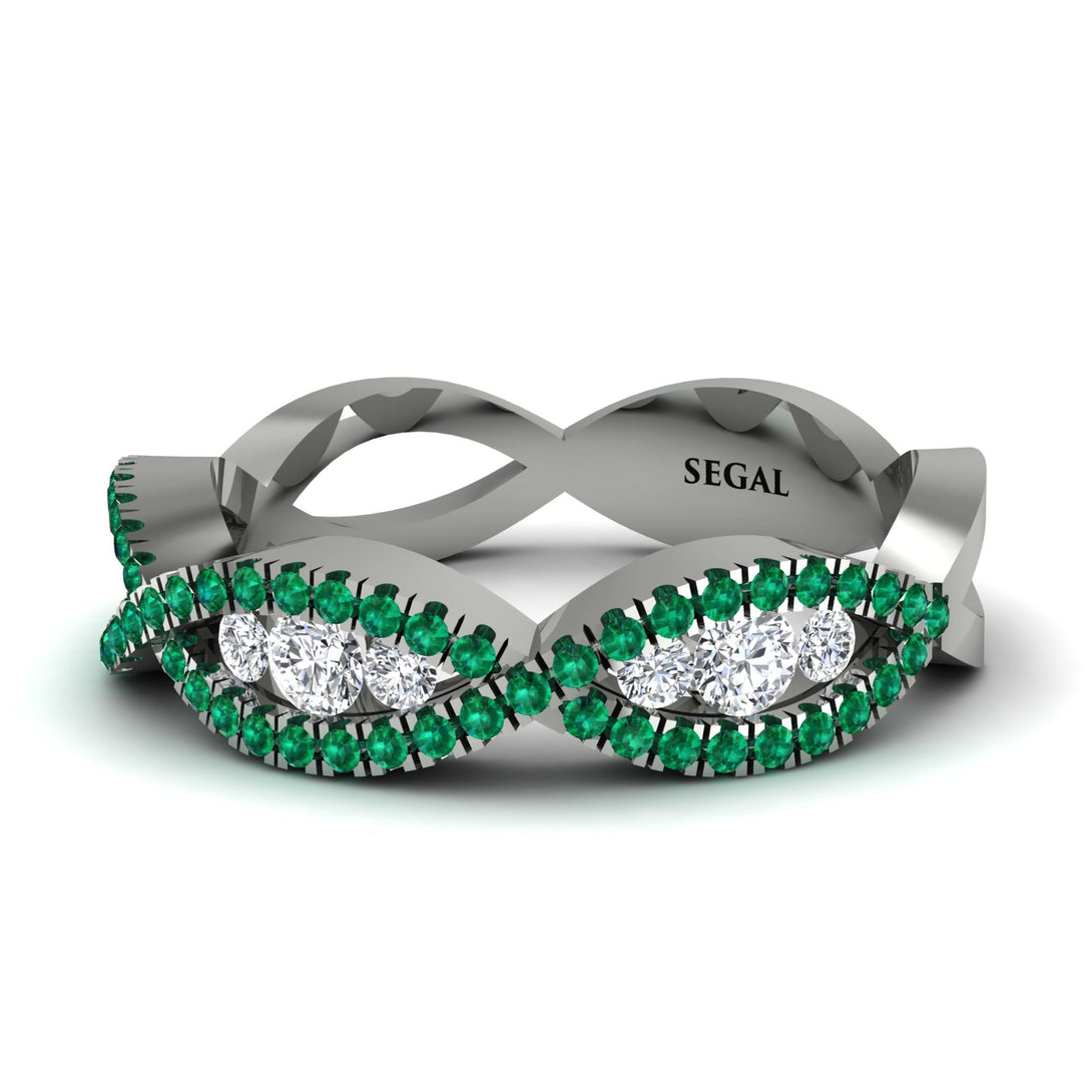 Diamond Eternal Embrace Wedding Ring - Jenna No. 18