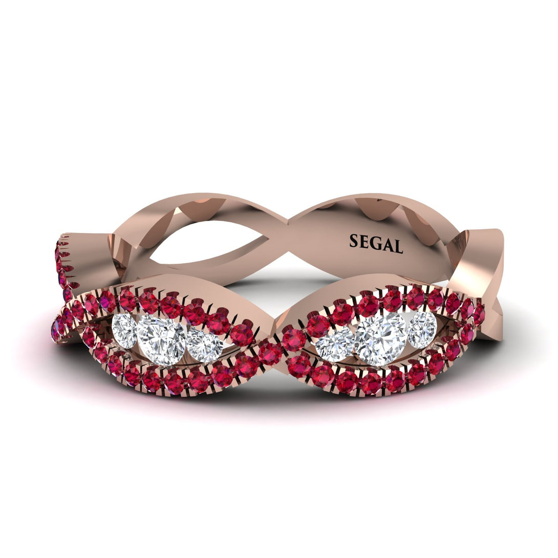 Diamond Eternal Embrace Wedding Ring - Jenna No. 47