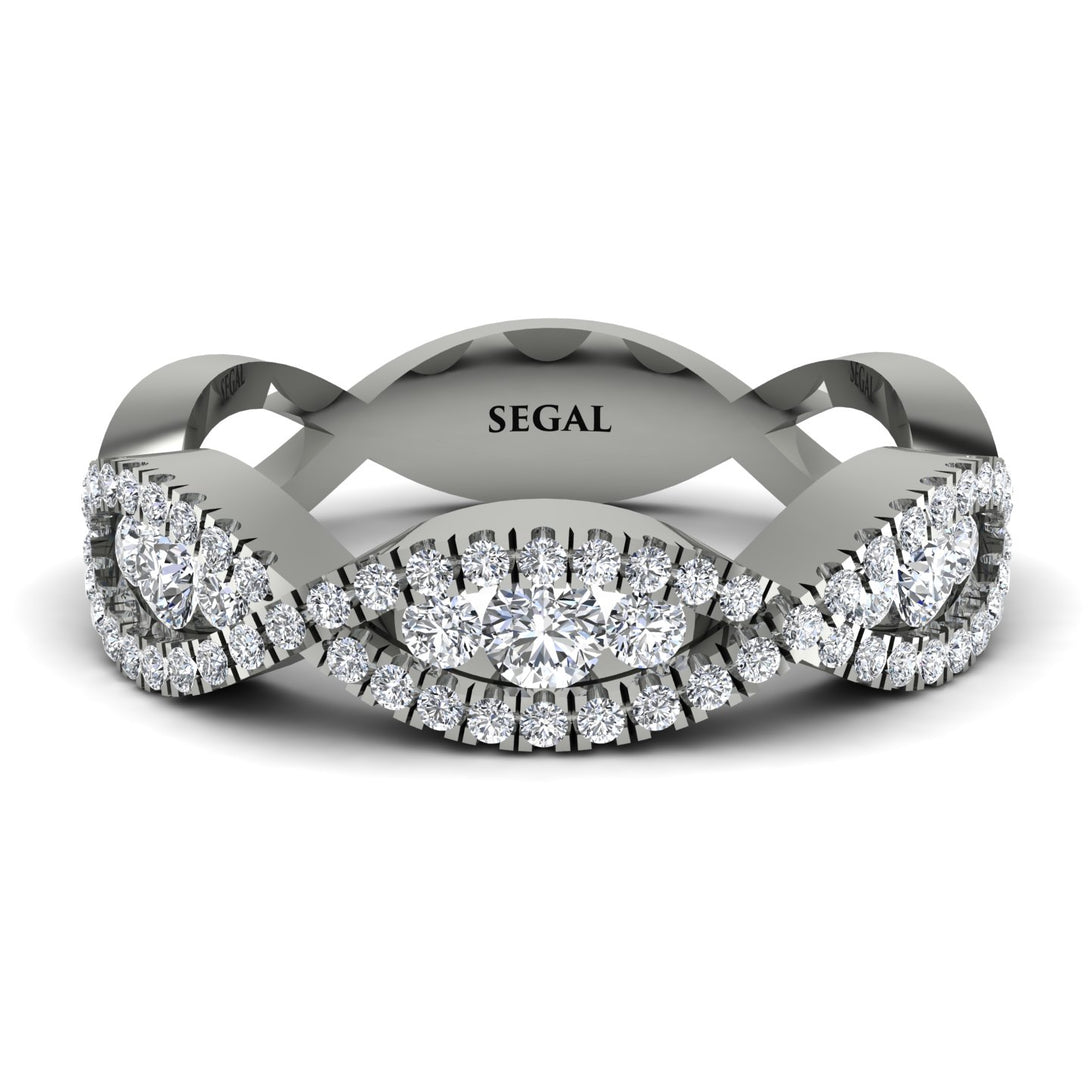 Diamond Eternal Embrace Wedding Ring - Jenna No. 3