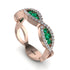 Emerald Eternal Embrace Wedding Ring - Jenna No. 5 image 2