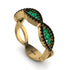 Emerald Eternal Embrace Wedding Ring - Jenna No. 34 image 2