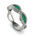 Emerald Eternal Embrace Wedding Ring - Jenna No. 6 image 2