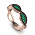Emerald Eternal Embrace Wedding Ring - Jenna No. 35 image 2