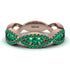 Emerald Eternal Embrace Wedding Ring - Jenna No. 20 image 1