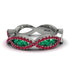 Emerald Eternal Embrace Wedding Ring - Jenna No. 51 image 3