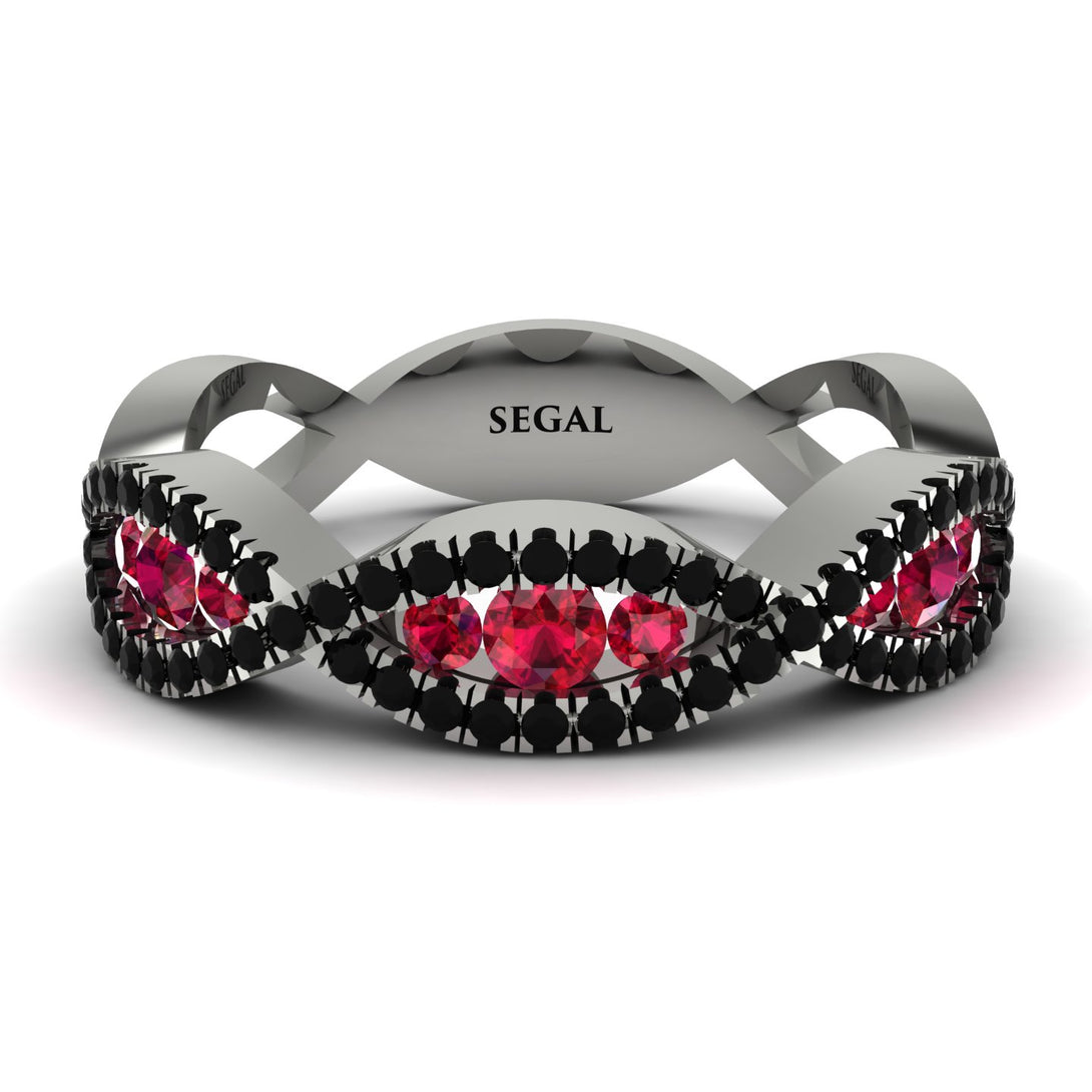 Ruby Eternal Embrace Wedding Ring - Jenna No. 42