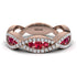 Ruby Eternal Embrace Wedding Ring - Jenna No. 11 image 1