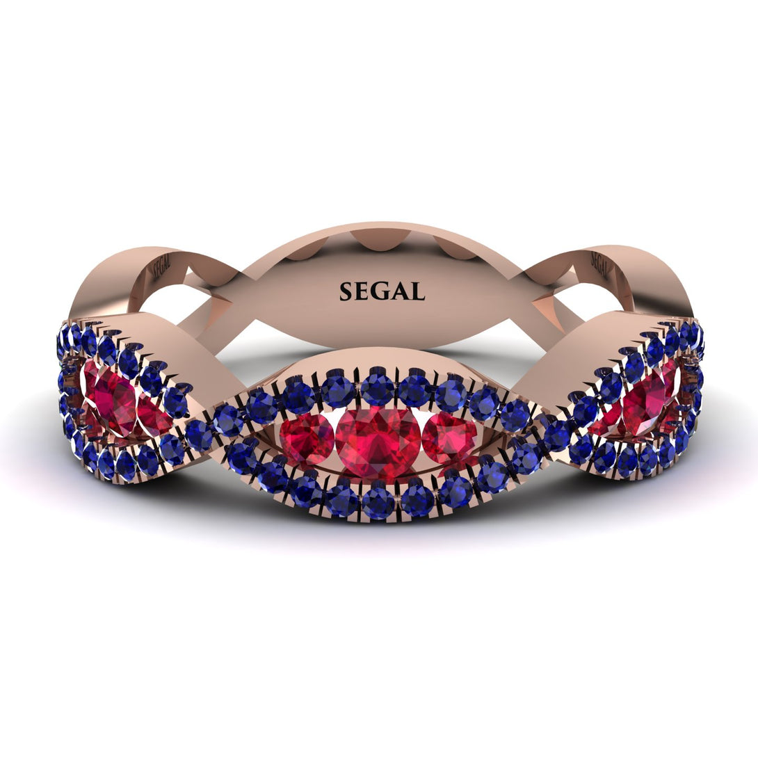 Ruby Eternal Embrace Wedding Ring - Jenna No. 71