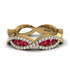 Ruby Eternal Embrace Wedding Ring - Jenna No. 10 image 3