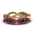 Sapphire Eternal Embrace Wedding Ring - Jenna No. 58 image 3