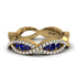 Sapphire Eternal Embrace Wedding Ring - Jenna No. 13 image 3