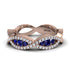 Sapphire Eternal Embrace Wedding Ring - Jenna No. 14 image 3
