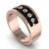 Black Diamond Eternal Harmony Wedding Ring - Carmen No. 8 image 2