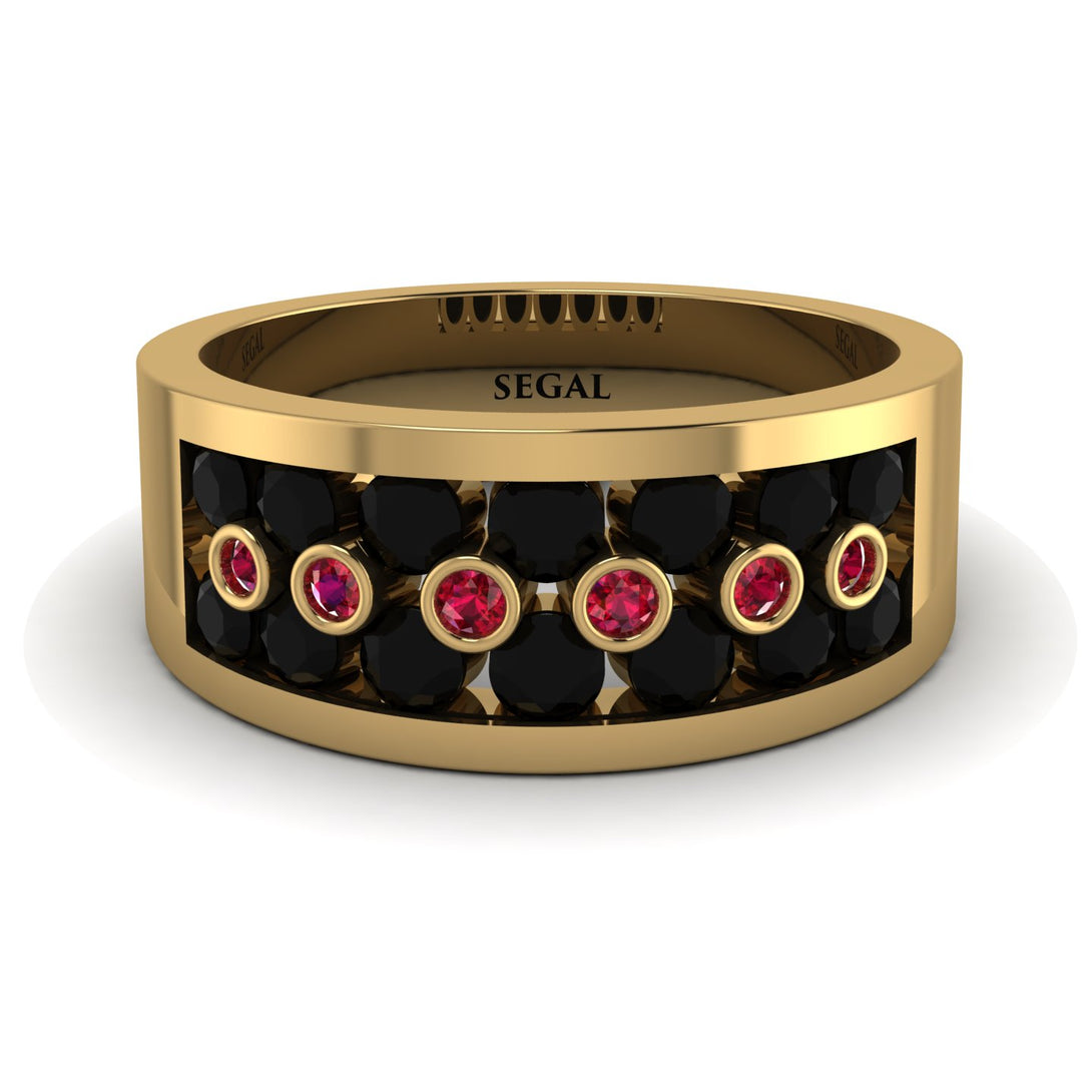 Black Diamond Eternal Harmony Wedding Ring - Carmen No. 52