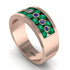 Emerald Eternal Harmony Wedding Ring - Carmen No. 65 image 3