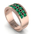 Emerald Eternal Harmony Wedding Ring - Carmen No. 35 image 2