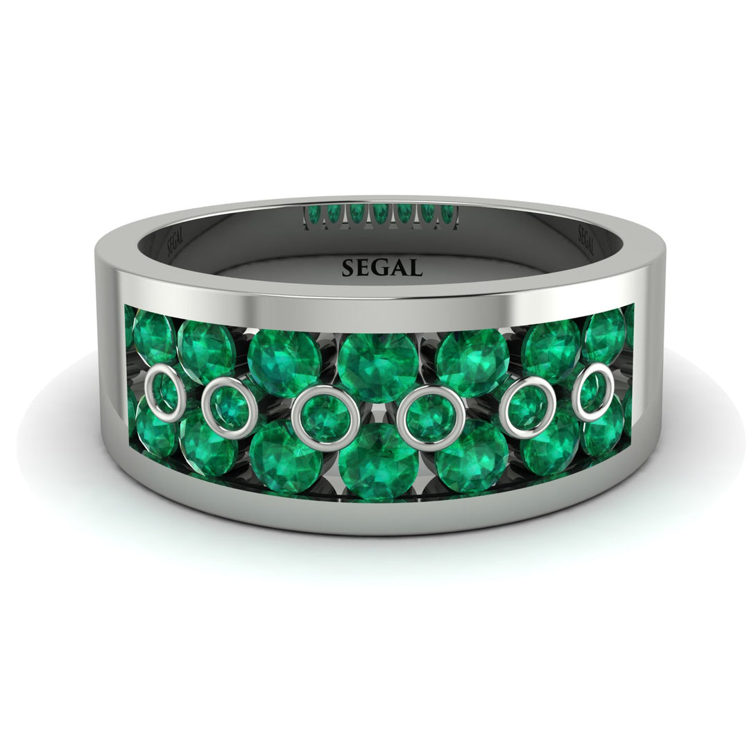Emerald Eternal Harmony Wedding Ring - Carmen No. 21