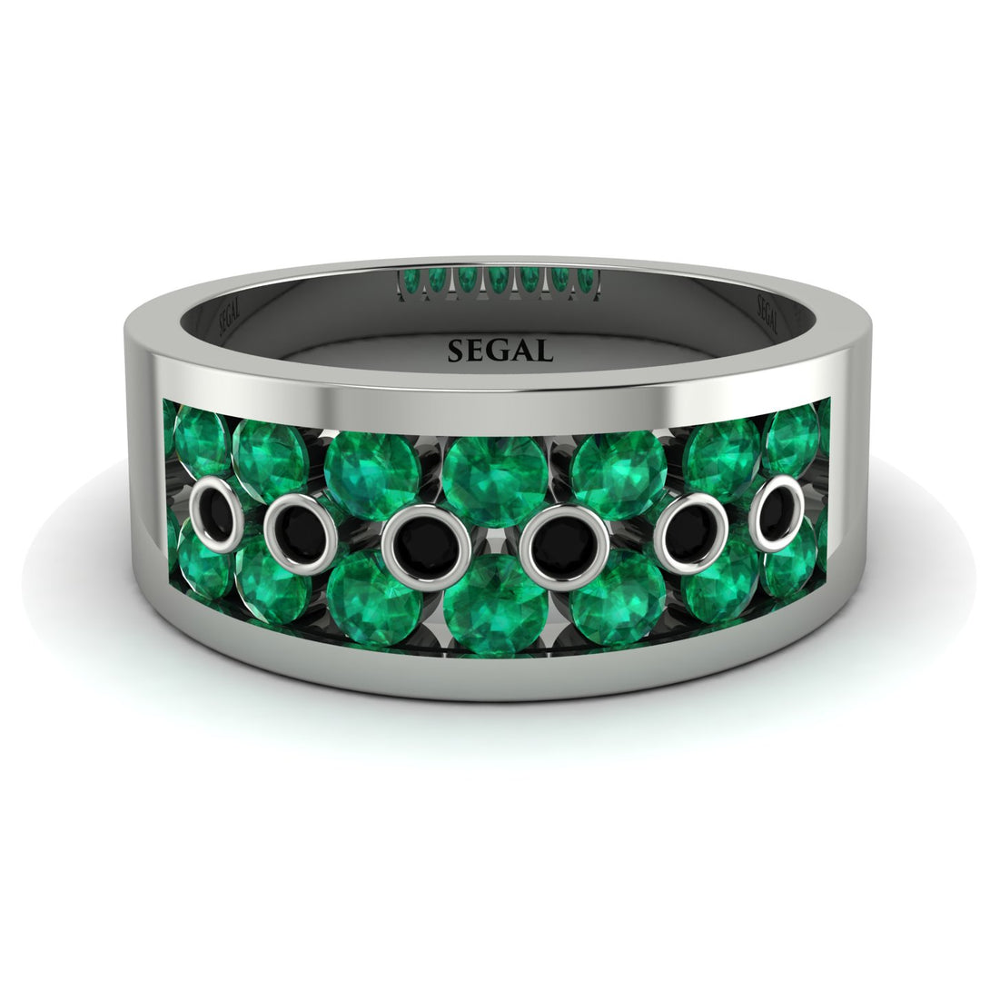 Emerald Eternal Harmony Wedding Ring - Carmen No. 36
