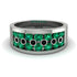 Emerald Eternal Harmony Wedding Ring - Carmen No. 36 image 1