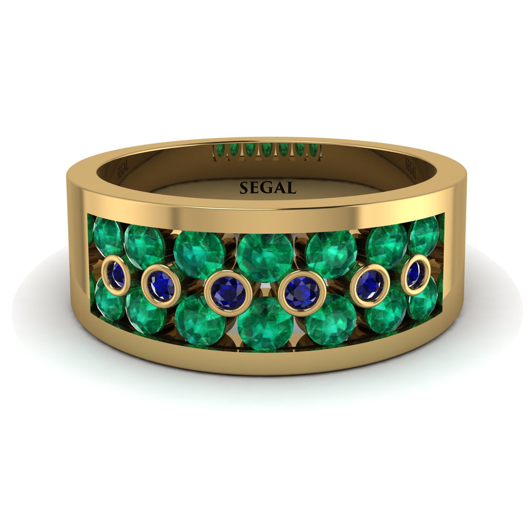 Emerald Eternal Harmony Wedding Ring - Carmen No. 64
