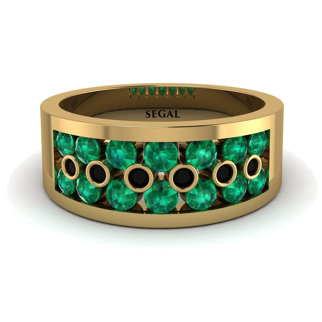 Emerald Eternal Harmony Wedding Ring - Carmen No. 34