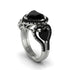 Black Diamond Eternal Heartbeat Engagement Ring - Aylin No. 39 image 2