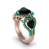 Black Diamond Eternal Heartbeat Engagement Ring - Aylin No. 23 image 2