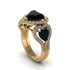 Black Diamond Eternal Heartbeat Engagement Ring - Aylin No. 7 image 2