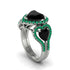 Black Diamond Eternal Heartbeat Engagement Ring - Aylin No. 24 image 2