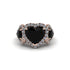 Black Diamond Eternal Heartbeat Engagement Ring - Aylin No. 8 image 3