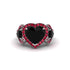 Black Diamond Eternal Heartbeat Engagement Ring - Aylin No. 54 image 3