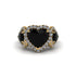 Black Diamond Eternal Heartbeat Engagement Ring - Aylin No. 7 image 3