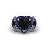 Black Diamond Eternal Heartbeat Engagement Ring - Aylin No. 69 image 3