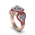Diamond Eternal Heartbeat Engagement Ring - Aylin No. 47 image 2