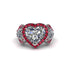 Diamond Eternal Heartbeat Engagement Ring - Aylin No. 48 image 3