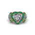 Diamond Eternal Heartbeat Engagement Ring - Aylin No. 16 image 3