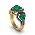 Emerald Eternal Heartbeat Engagement Ring - Aylin No. 64 image 2
