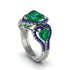 Emerald Eternal Heartbeat Engagement Ring - Aylin No. 66 image 2