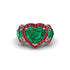 Emerald Eternal Heartbeat Engagement Ring - Aylin No. 50 image 3