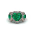 Emerald Eternal Heartbeat Engagement Ring - Aylin No. 5 image 3