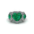 Emerald Eternal Heartbeat Engagement Ring - Aylin No. 6 image 3